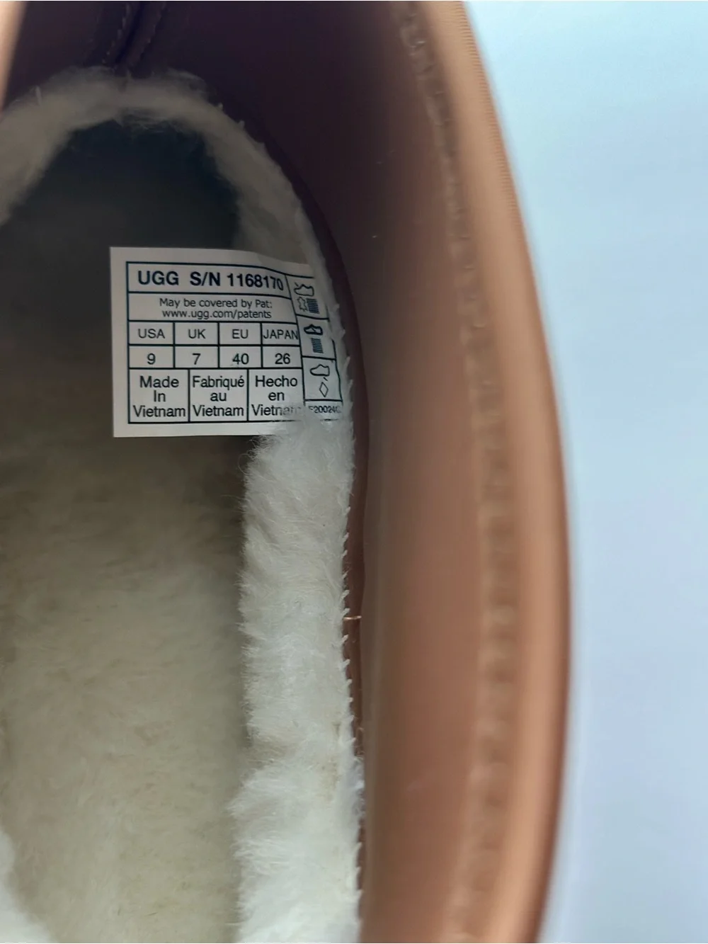 UGG Classic Mini Dipper Platform Boots Chestnut Women’s Size 9 - Picture 7 of 9